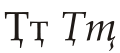 Cyrillic letter Te with Descender.svg