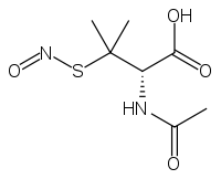 S-Нитрозо-N-ацетилпеницилламин: химическая формула