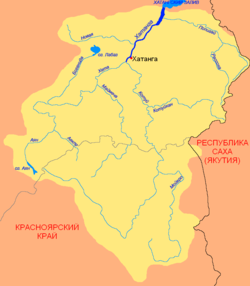 Бассейн реки Хатанга с притоком Боганида.
