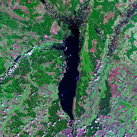 Спутниковый снимок Киевского водохранилища