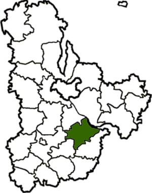Кагарлыкский район на карте