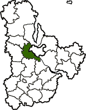 Киево-Святошинский район на карте