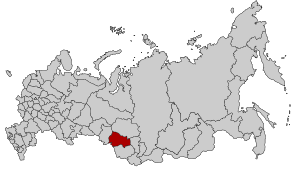 Новосибирская область на карте России