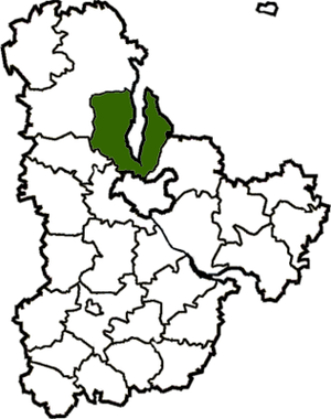 Вышгородский район на карте