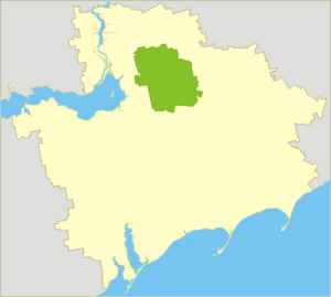 Ореховский район на карте