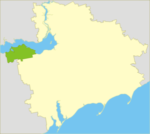 Каменско-Днепровский район на карте