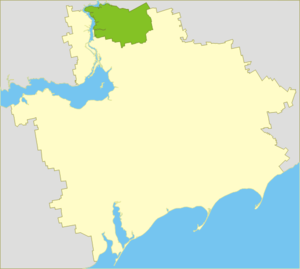 Вольнянский район на карте