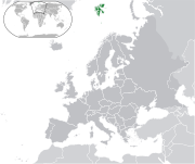 Map showing Svalbard in Europe
