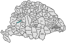Location of Nagy-Küküllő