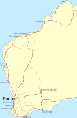 Collie is located in Western Australia