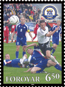 Файл:Faroe stamp 492 FIFA 100 years - national footballteam.jpg