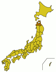 Расположение префектуры Аомори