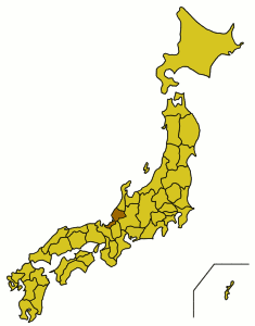 Расположение префектуры Фукуи