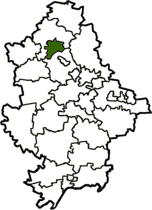 Краматорский городской совет, карта