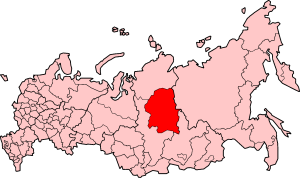 Эвенкийский автономный округ на карте РФ в 2005 г.