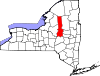 Округ Эркимер на карте штата.