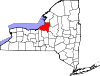 Округ Осуиго на карте штата.