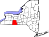Округ Стюбен на карте штата.