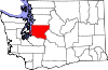 Округ Кинг на карте штата.