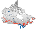 Карта Трансканадского шоссе