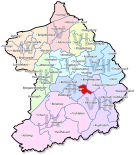 Расположение Реллингхаузена на карте Эссена