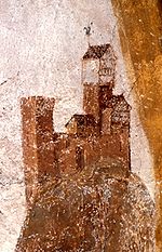Изображение крепости на фреске, 1470 год