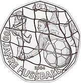 2004 Austria 5 Euro 100 Years Football back.jpg