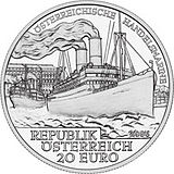 2006 Austria 20 Euro The Austrian Merchant Navy back.jpg