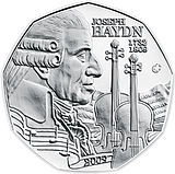 2009 Austria 5 Euro 200th Anniversiary of the Death of Joseph Haydn front.jpg