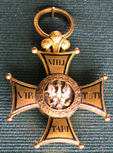 Golden Cross of Virtuti Militari Order from 1813.png