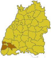 Брайсгау-Верхний Шварцвальд на карте