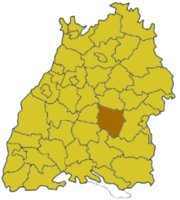 Ройтлинген (район) на карте