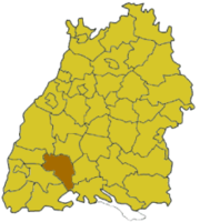 Шварцвальд-Бар (район) на карте