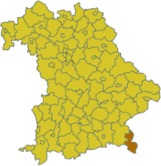 Берхтесгаден (район) на карте