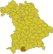 Гармиш-Партенкирхен (район) на карте