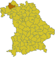 Бад-Киссинген (район) на карте