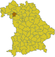 Китцинген (район) на карте