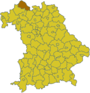 Рён-Грабфельд (район) на карте