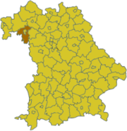 Вюрцбург (район) на карте