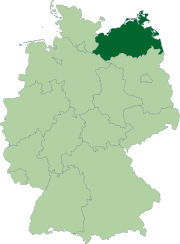 Мекленбург-Передняя Померания на карте
