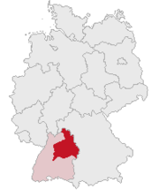 Административный округ Штутгарт на карте