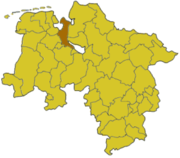 Везермарш (район) на карте