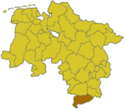 Гёттинген (район) на карте