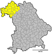 Нижняя Франкония на карте