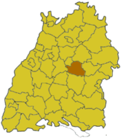 Эсслинген (район) на карте