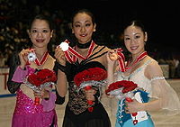 2008 NHK Trophy ladies podium.jpg