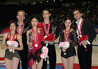 2008 NHK Trophy pairs podium.jpg