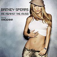 Обложка сингла «Me Against the Music» (Бритни Спирс, 2003)