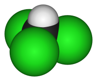 Хлороформ: вид молекулы