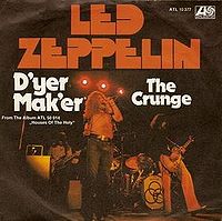 Обложка сингла «D’yer Mak’er» (Led Zeppelin, 1973)